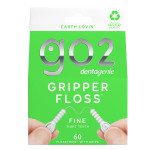 GO2 Dentagenie Gripper Fine - 60 Flosstrips with Grips